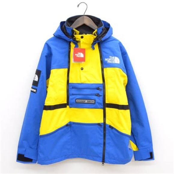 supreme x the north face steep tech hooded jacket